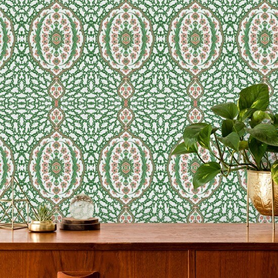 Osmanisches Juwel Kelly Green Hintergrundbild