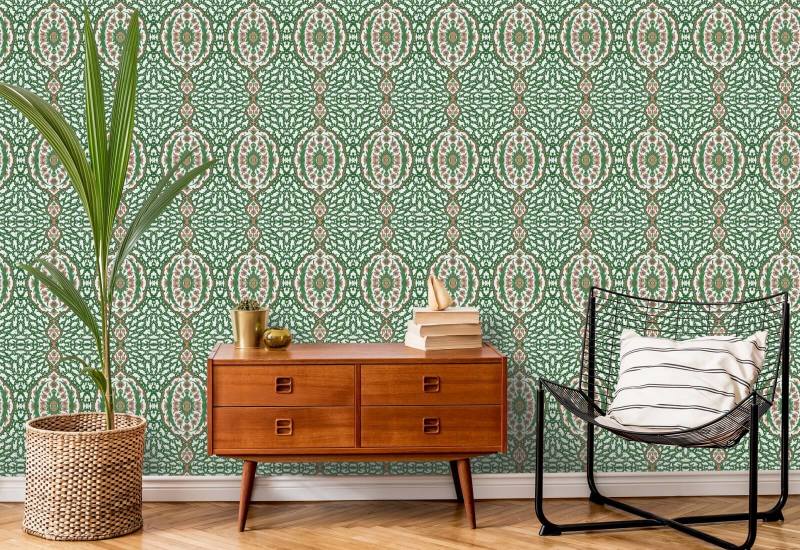 Osmanska juvel Kelly Green Bakgrund