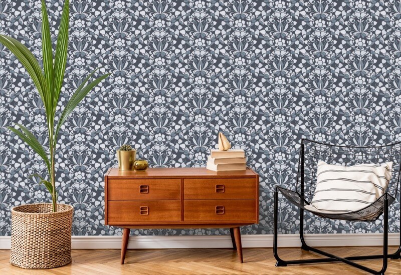 Snapdragon Papel de parede de azuis e cinzas