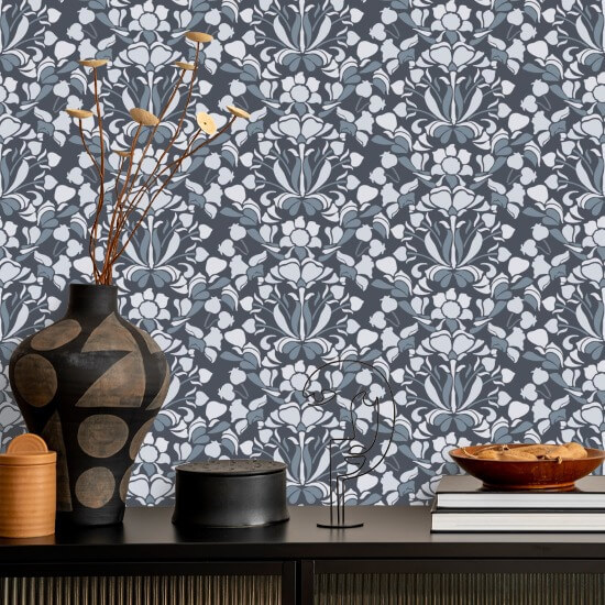 Löwenmaul Blaues und graues Hintergrundbild