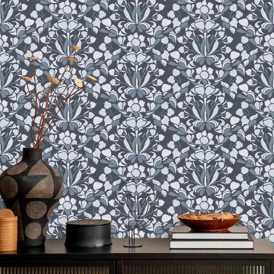 Löwenmaul Blaues und graues Hintergrundbild