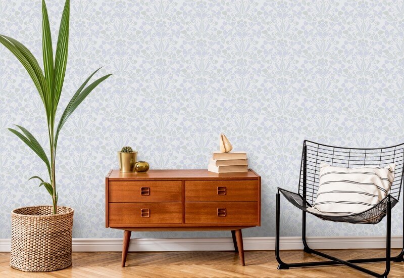 Løvemund Bleg lavendel blomstertapet