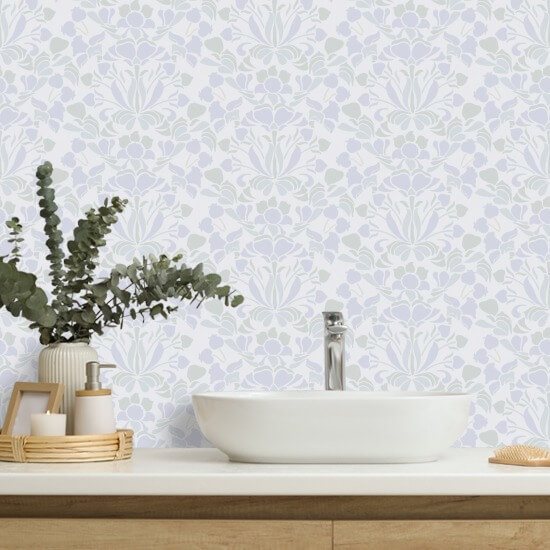 Löwenmaul Blasse Lavendel-Blumentapete