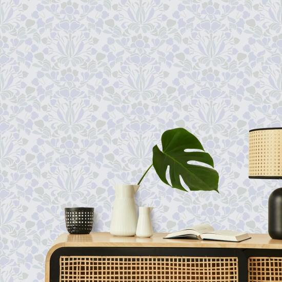 Snapdragon Blek lavendel blomstertapet