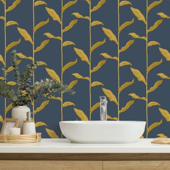 Tallos Fondo de pantalla floral Golden Night