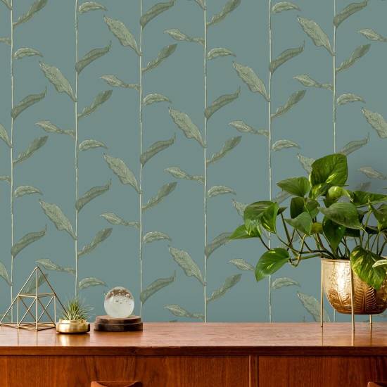 Talos Papel de parede floral de zimbro