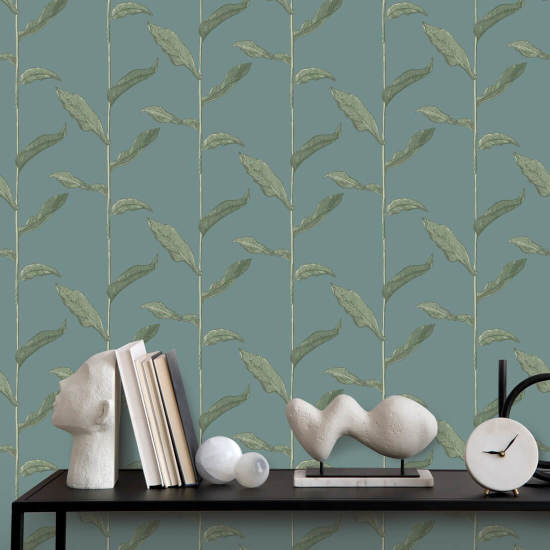 Stängel Tapete mit Wacholder-Blumenmuster