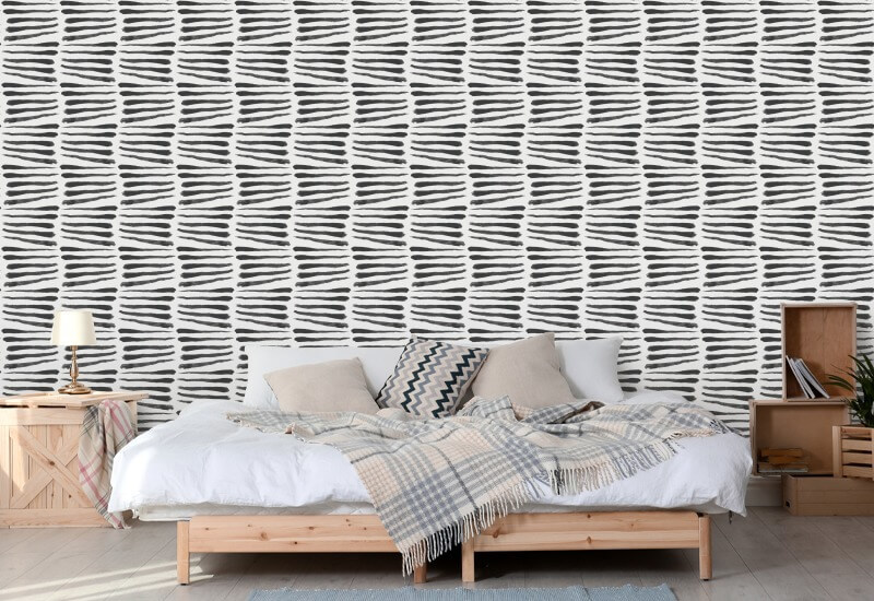 Zebra Black & White Wallpaper