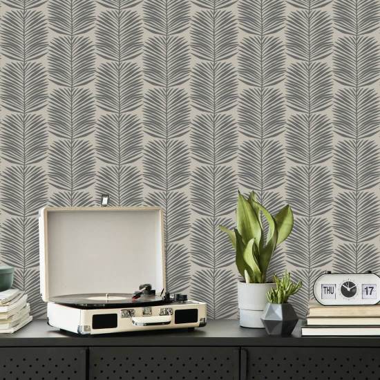 Betty White Palm Leaves Cashmere Floral Wallpaper