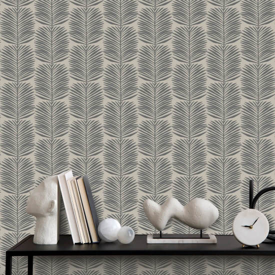 Betty White Palm Leaves Cashmere Floral Wallpaper