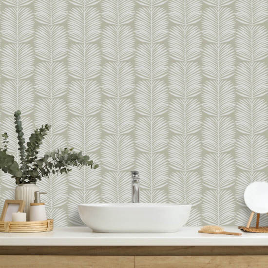 Hojas de palma Betty White Fondo de pantalla floral de Seagrass