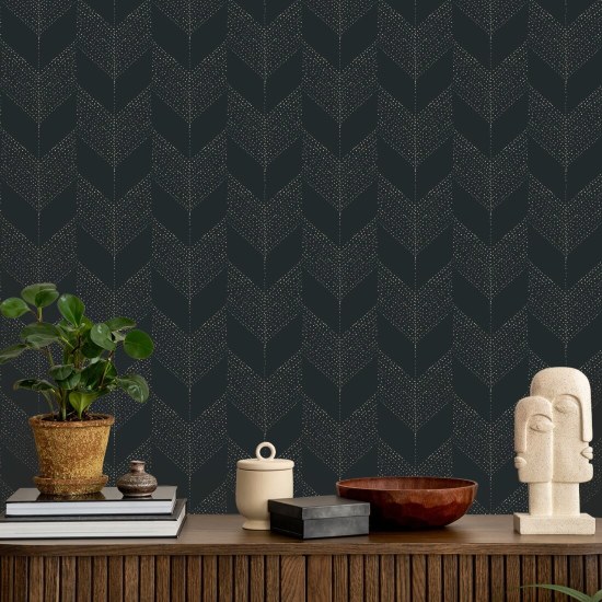 Chevron Schwarze Tapete