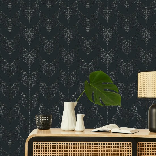 Chevron Black Wallpaper