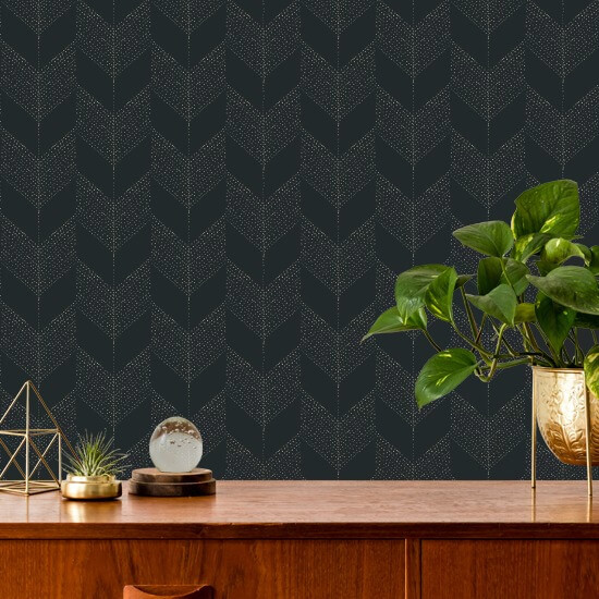 Chevron Black Wallpaper