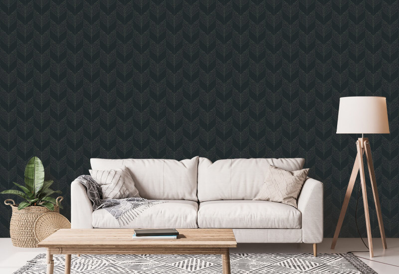 Chevron Black Wallpaper