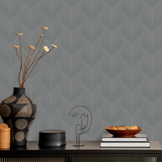 Chevron Grå tapet