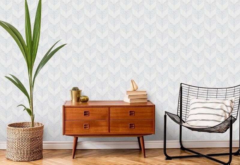 Chevron White Wallpaper