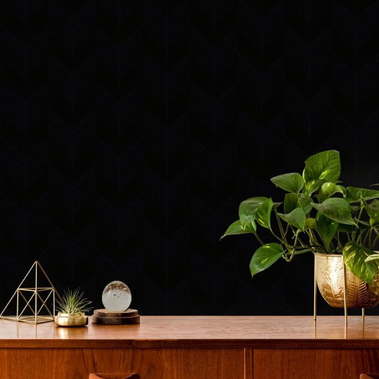 Chevron Carta da parati bianca