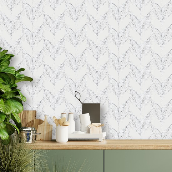 Chevron White Wallpaper