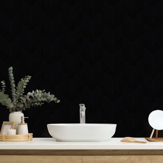 Chevron Papier peint blanc