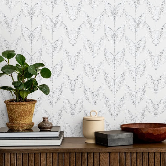 Chevron White Wallpaper
