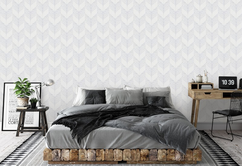 Chevron White Wallpaper