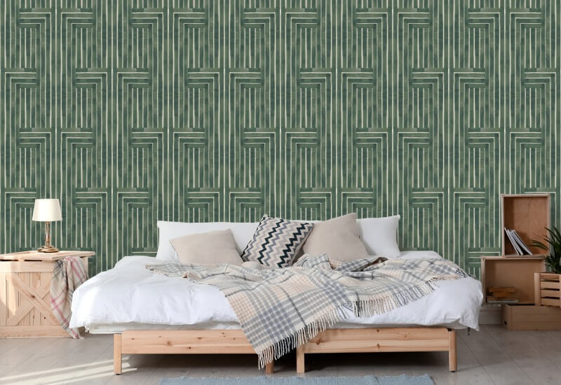 Chiseled Emerald Wallpaper