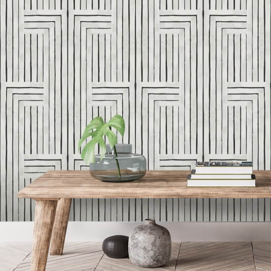 Chiseled Marble White Wallpaper