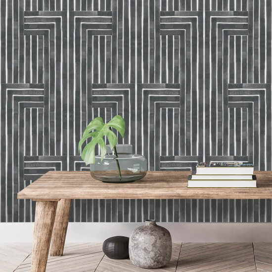 Chiseled Grey Wallpaper