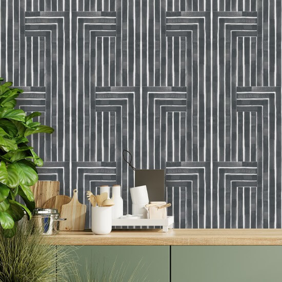 Chiseled Grey Wallpaper