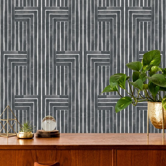Chiseled Grey Wallpaper