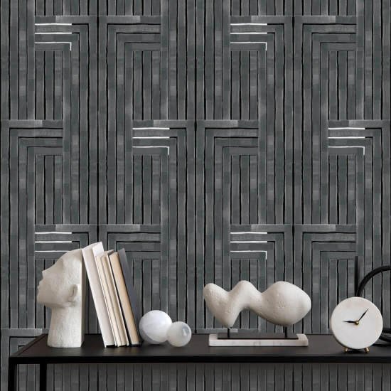 Cinzelado Papel de parede cinza