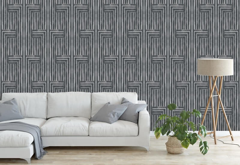 Chiseled Grey Wallpaper