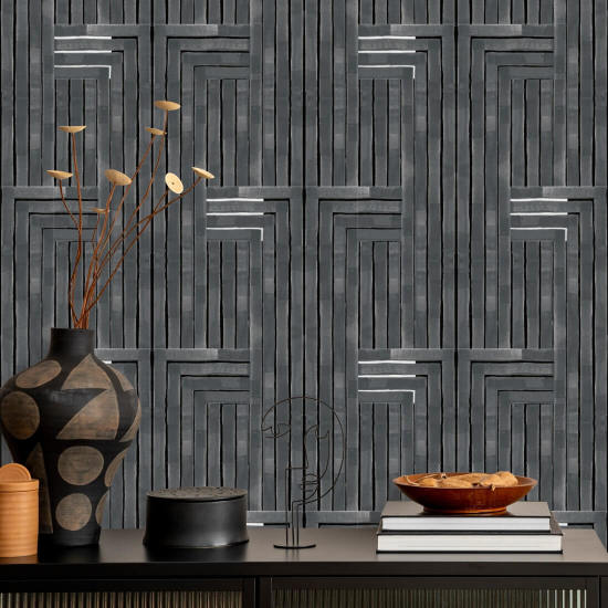 Chiseled Grey Wallpaper