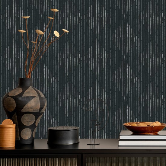 Diamonds Black Wallpaper