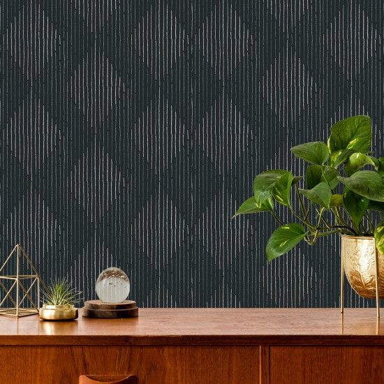 Diamanter Sort tapet