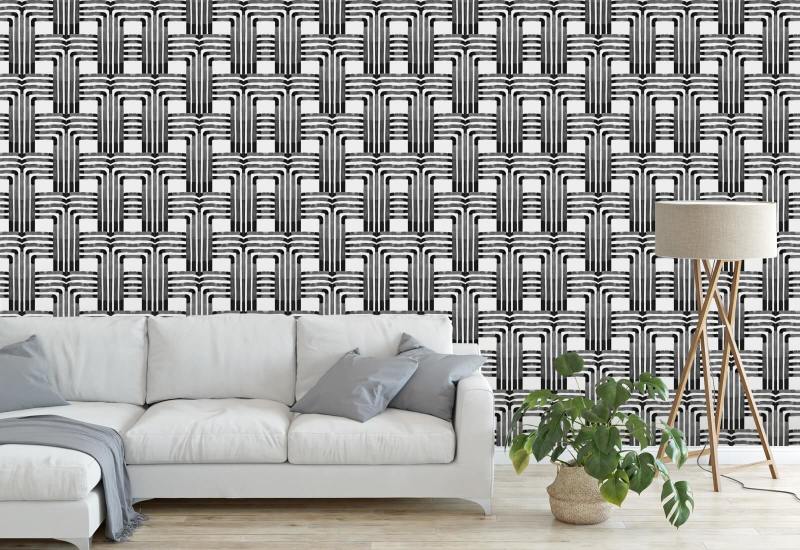 Chutes Papier peint noir