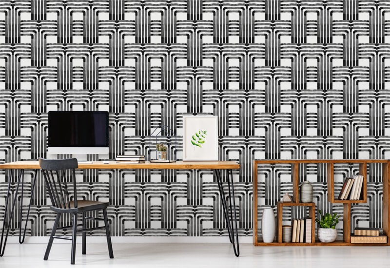 Chutes Papier peint noir