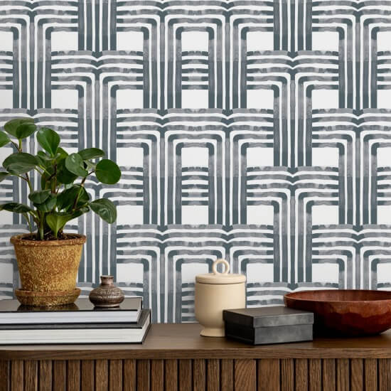 Chutes Papier peint gris