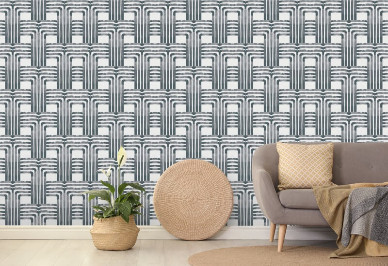 Watervallen Grijs behang