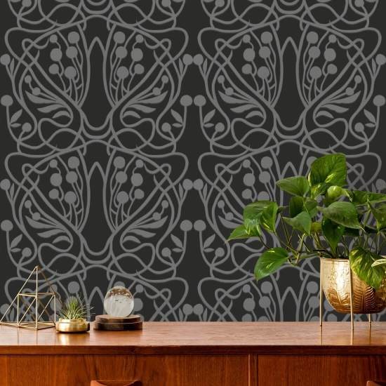 Viñedo Fondo de pantalla negro