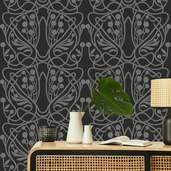 Vingård Svart Bakgrunn