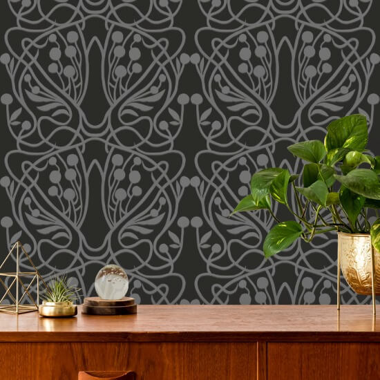 Viñedo Fondo de pantalla negro