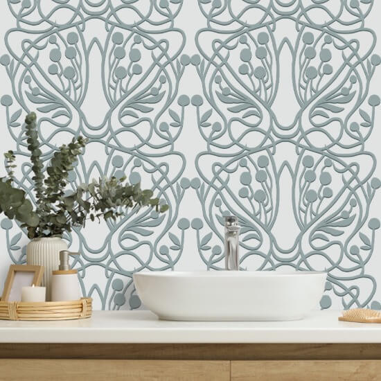 Vinhedo Papel de parede floral Carriblue