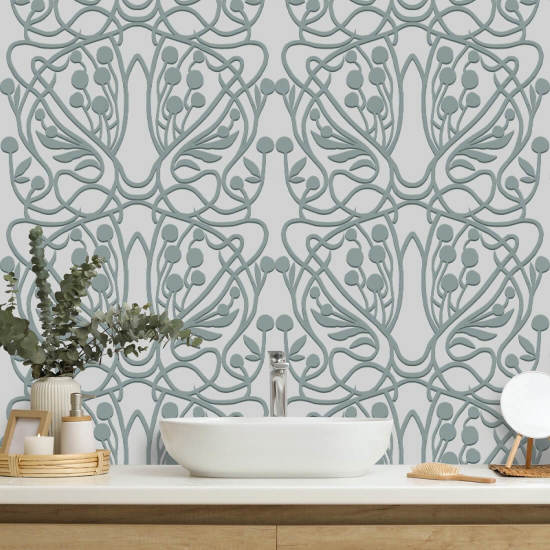 Vingård Carriblue blomsterbakgrunn