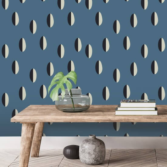 Split Papier peint Slate Blue