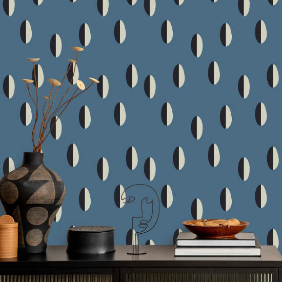 Split Schieferblaue Tapete