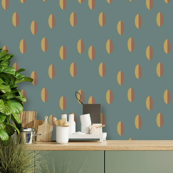 Split Papier peint Blue Smoke