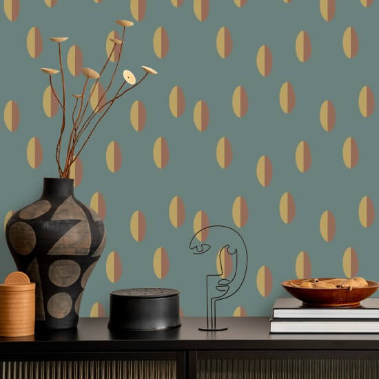 Split Blue Smoke Wallpaper