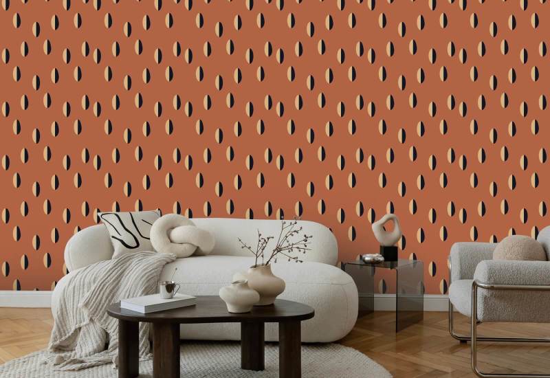 Split Red Clay Wallpaper